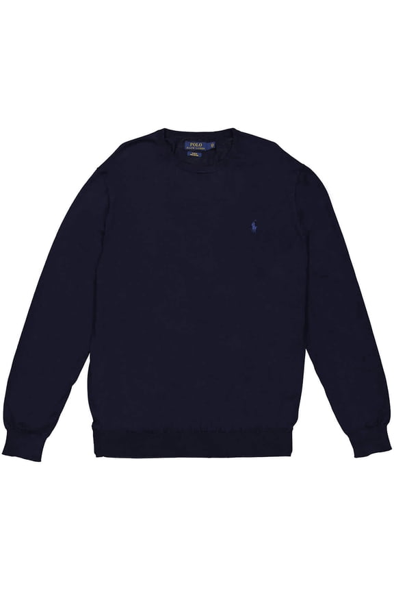 Male Navy Pony Jersey Sweater Black Sizes standard XXXS-7XL