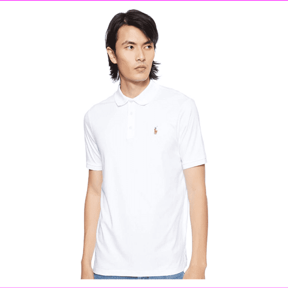 Polo Ralph Lauren Men Classic-Fit Short-Sleeve Pony Logo, White, M
