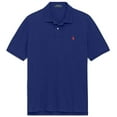 thumbnail image 1 of Polo Ralph Lauren Men Custom Fit Mesh Pony Logo Shirt,Navy, Red Pony,XL, 1 of 2