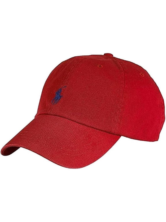 Men/Women Cap Horse Logo/Adjustable, Red/Navy