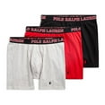 thumbnail image 1 of Polo Ralph Lauren Men's 3-Pack Breathable Wicking Boxer Briefs (Large, Assorted), 1 of 1