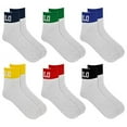 thumbnail image 1 of Polo Ralph Lauren Men's 6-Pack Colorblock Cuff Quarter Sock, Assorted, 10-13, 1 of 2