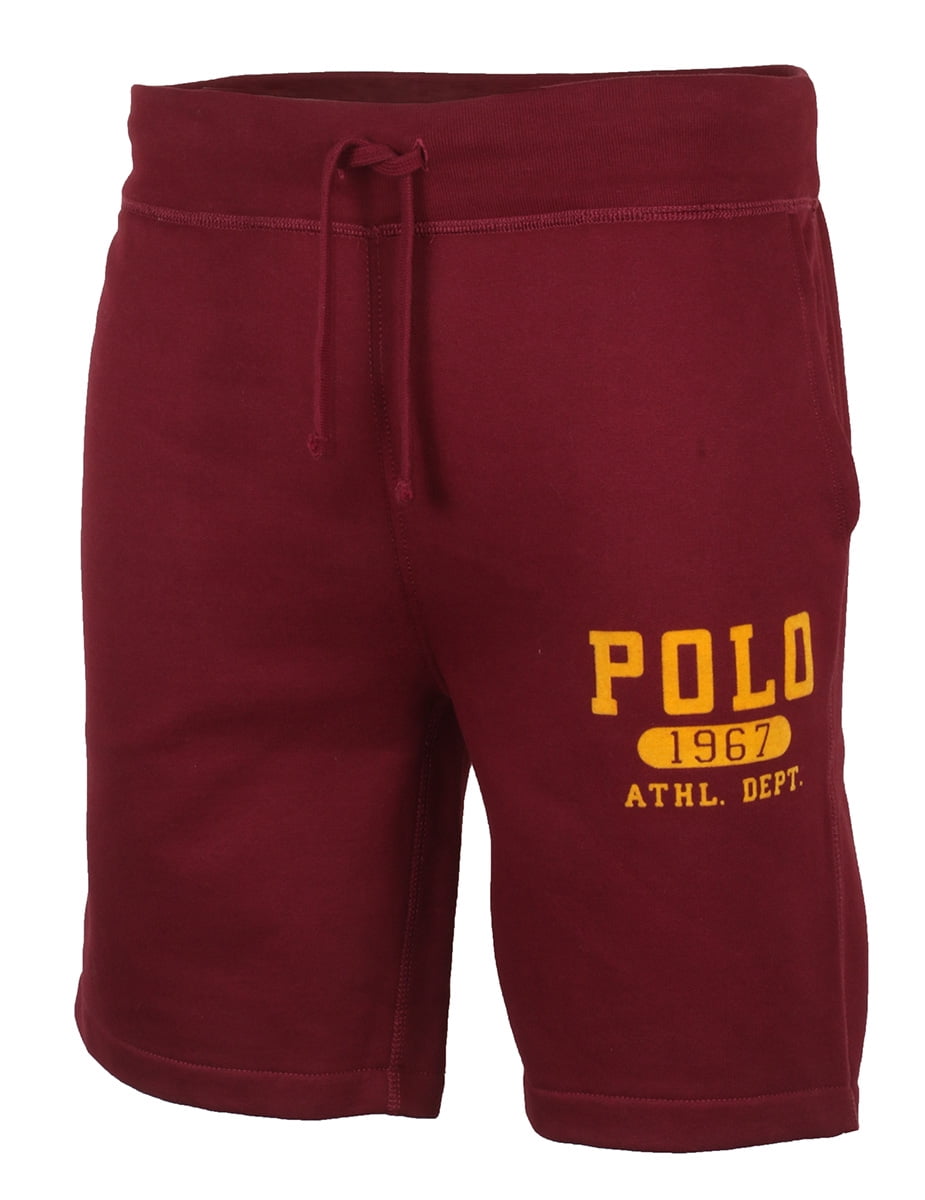 Polo Ralph Lauren Men's 8.5 inch Inseam Fleece Shorts (Red Polo Ralph Lauren Men's 8.5 inch Inseam Fleece Shorts (Red