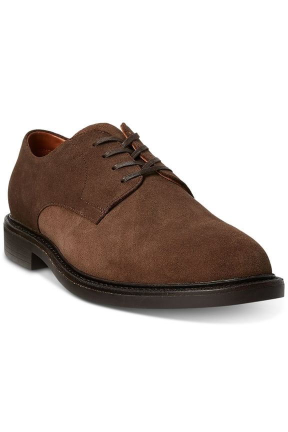 Men's Asher Suede Lace-up Derby Dress Shoes - Polo Tan