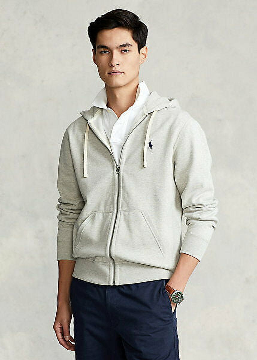 Polo ralph lauren full top zip hood light sport heather