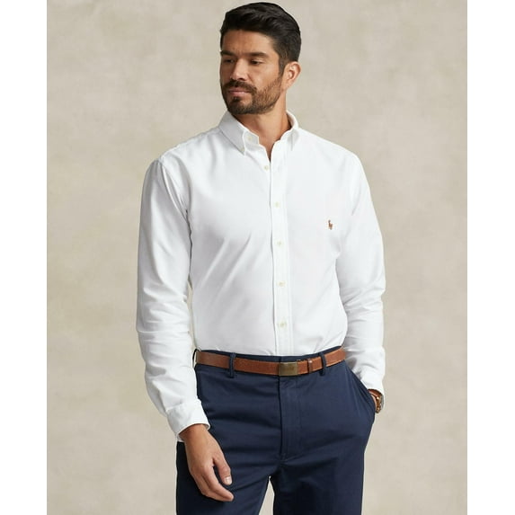 Polo Ralph Lauren Men's Big & Tall Performance Oxford Shirt - White