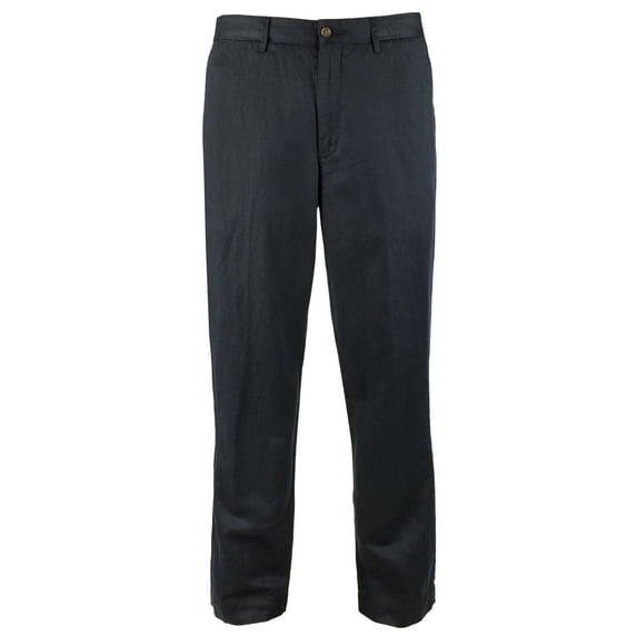Polo Ralph Lauren Men's Big & Tall Straight Fit Linen-Blend Pants (36x30, Navy)