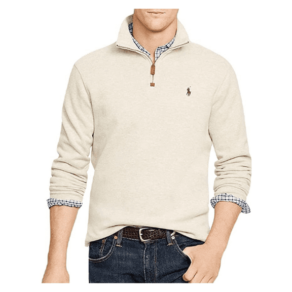 Polo Ralph Lauren Men's Big and Tall Estate Rib Half-Zip Pullover 4XB/4TG
