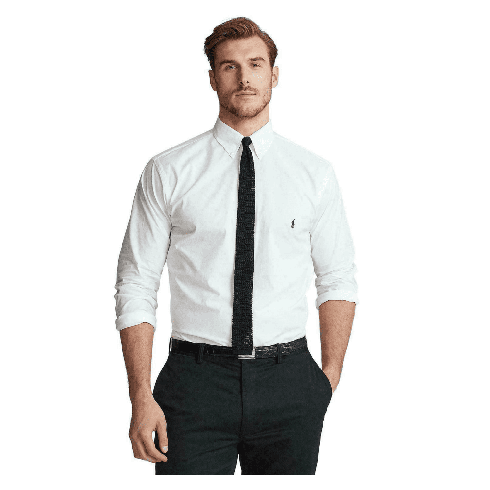 Polo Ralph Lauren Men's Big and Tall LS Classic-Fit Poplin