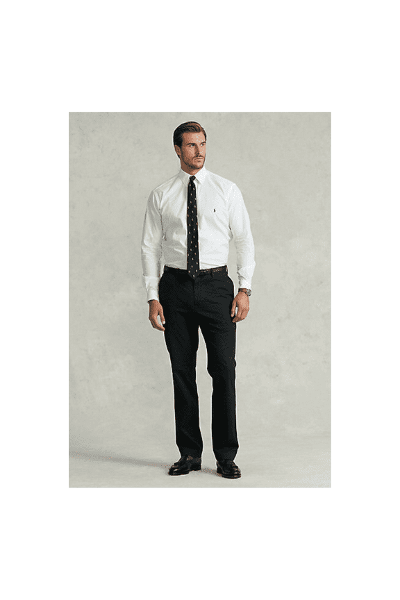 Men's Big and Tall Stretch Classic Fit Chino Pants Black 36TX36