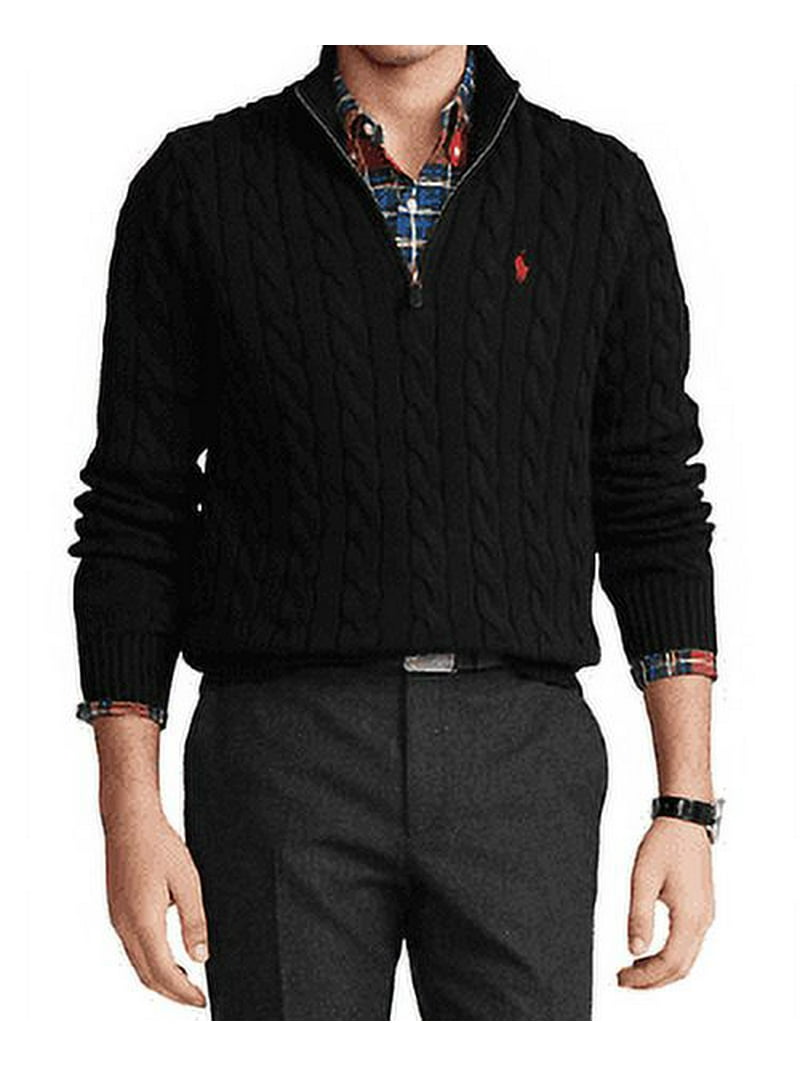 90s Ralph Lauren black cotton sweater 肉厚 90s Ralph Lauren black cotton sweater 肉厚 - メルカリ