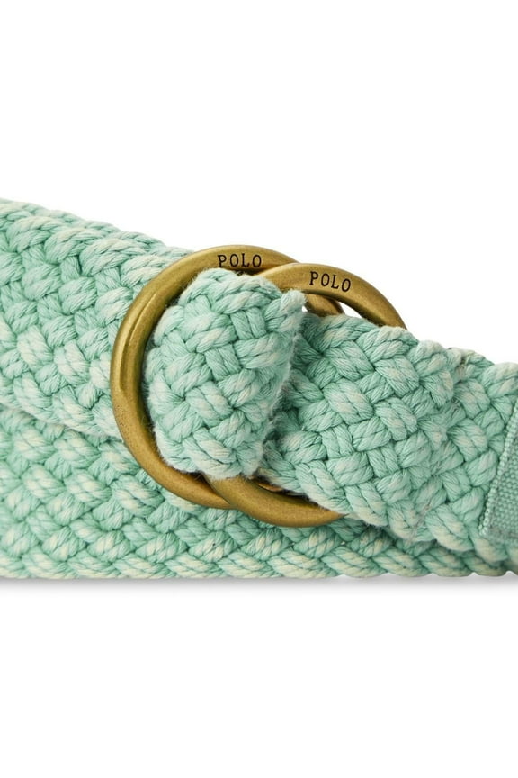 Men's Braided Cotton Belt - Faded Mint