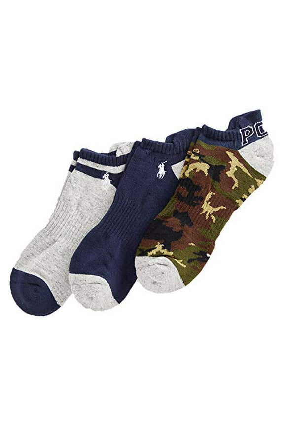 Men's Camo Low-Cut Sock 3-Pack Size 10-13 (Multi)