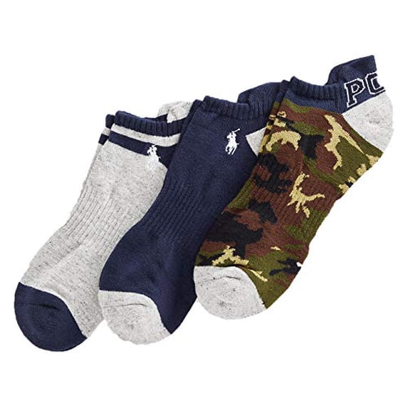 Polo Ralph Lauren Men's Camo Low-Cut Sock 3-Pack Size 10-13 (Multi)