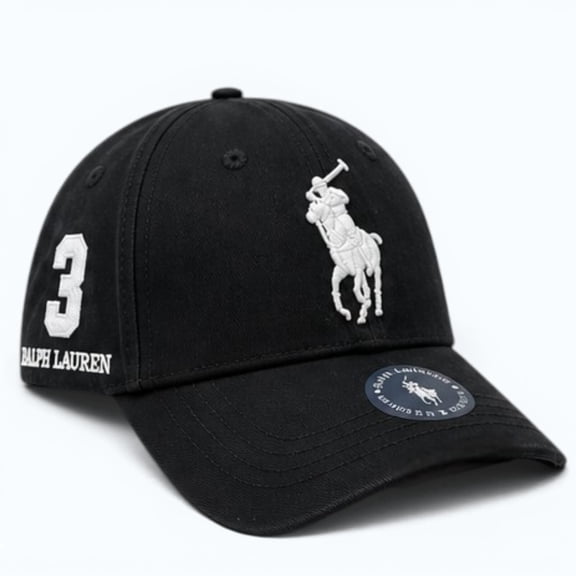 Polo Ralph Lauren Men's Casual Adjustable Baseball Hat , Black