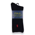 thumbnail image 1 of Polo Ralph Lauren Men's Classic Crew Socks (1 Pair) Black/Red Horse Logo Sz Large (10-13 Men), 1 of 4