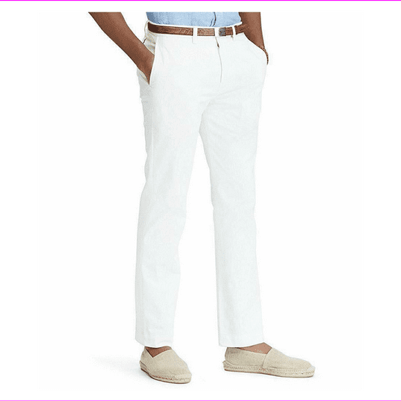 Polo Ralph Lauren Men's Classic-Fit Bedford Chino Pants White 35 x 32