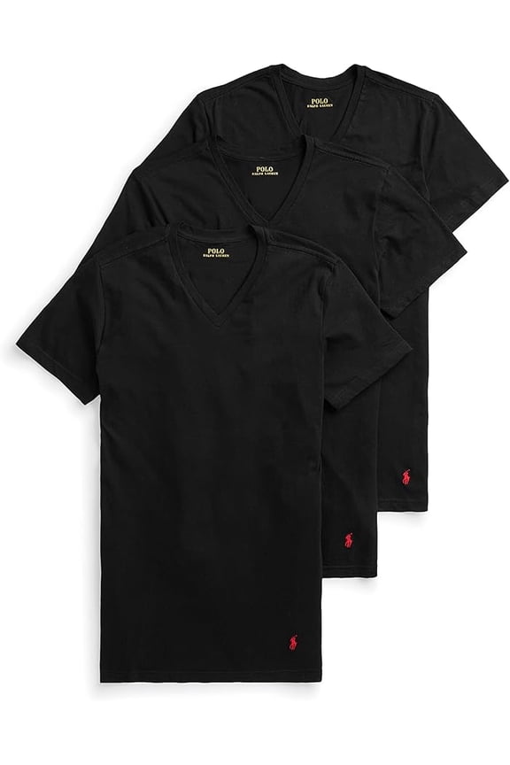 Men's Classic Fit Cotton V-Neck Undershirt 3-Pack