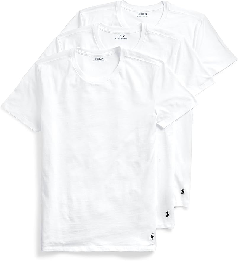 Polo Ralph Lauren Men's Classic Fit Crewneck Shirt (3 Pack)