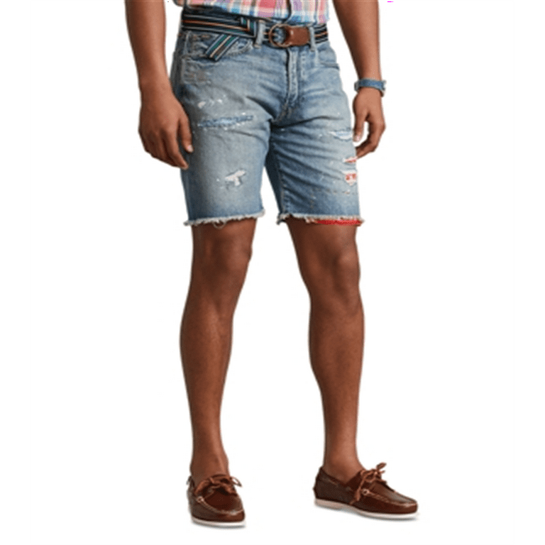Ralph lauren denim shorts mens hotsell