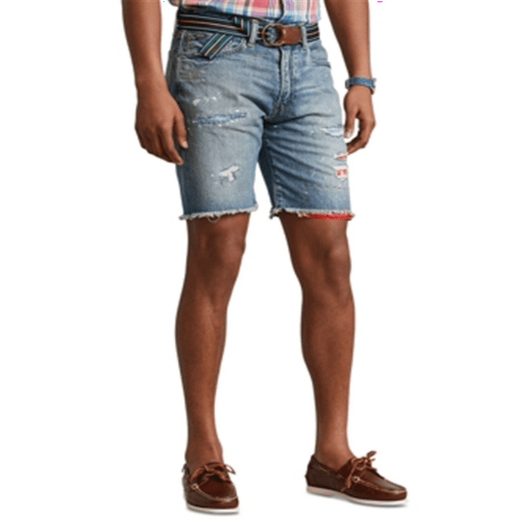 Polo Ralph Lauren Men's Classic Fit Cut Off Denim Shorts Blue Size 36 