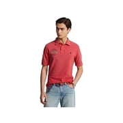 Polo Ralph Lauren Mens Classic Fit Embroidered Mesh Polo Shirt Red XL