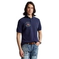thumbnail image 1 of Polo Ralph Lauren Men's Classic Fit Flag Mesh Polo Shirt Blue Size X-Large, 1 of 4
