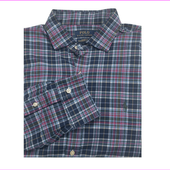 Polo Ralph Lauren Men's Classic Fit Performance Flannel Shirt Multi Plaid L
