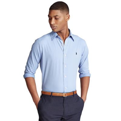 polo ralph lauren performance dress shirt Ralph Lauren Men's Classic-Fit Performance Polo Shirt - Refined Navy