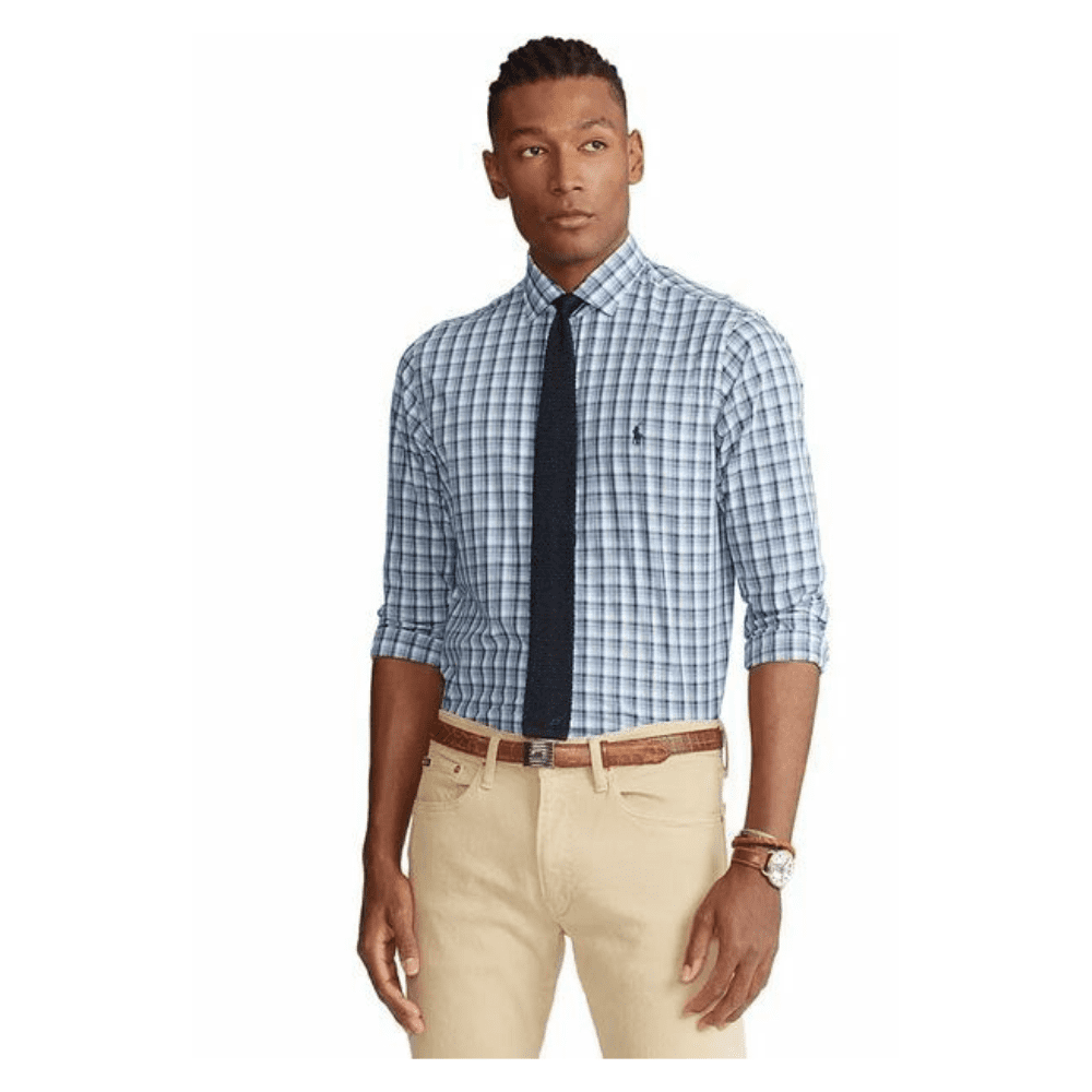 $138 Polo Ralph Lauren Men's classic fit Plaid L/S shirt $138 Polo Ralph Lauren Men's classic fit Plaid L/S shirt