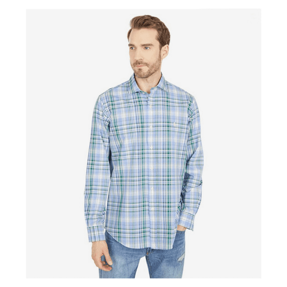 Polo Ralph Lauren Men's Classic-Fit Plaid Poplin Shirt Blue/Pink Multi, Size S