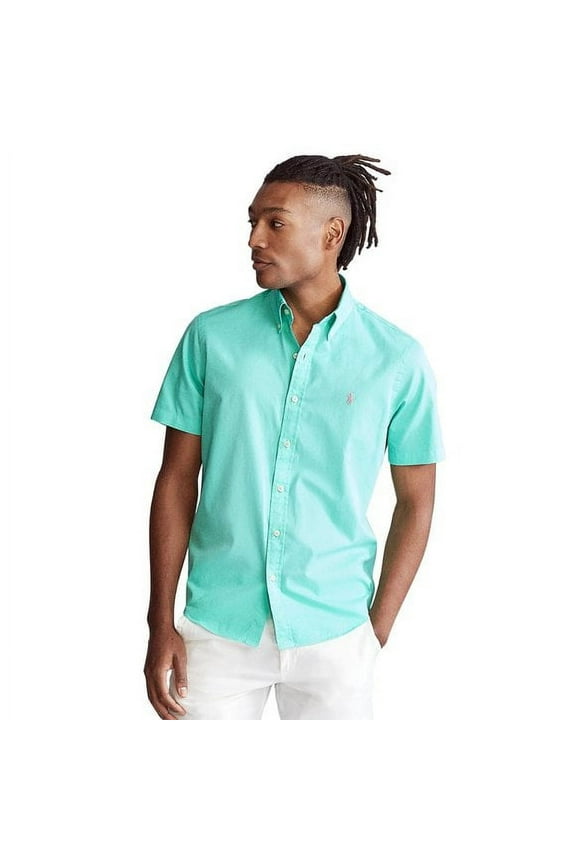 Men's Classic Fit Twill Shirt Soft Jade-Sizes Medium & XL (Jade Medium)