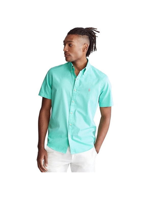 Men's Classic Fit Twill Shirt Soft Jade-Sizes Medium & XL (Jade Medium)