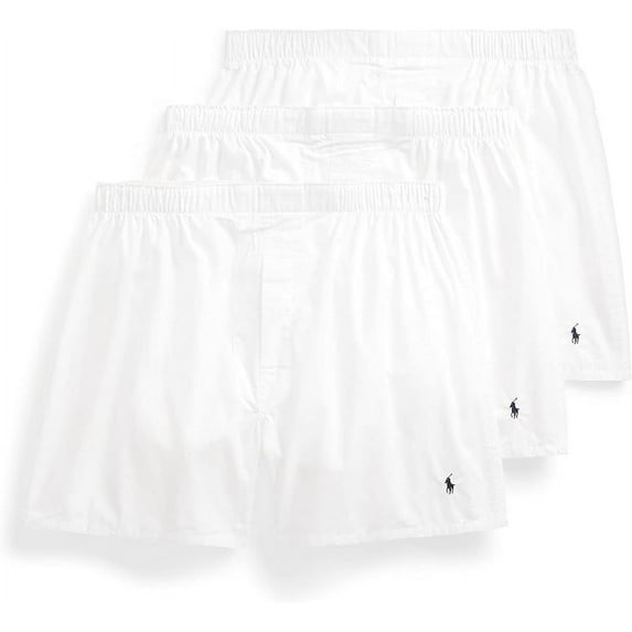Polo Ralph Lauren Men's Classic Fit Woven Cotton Boxers (3 Pack)