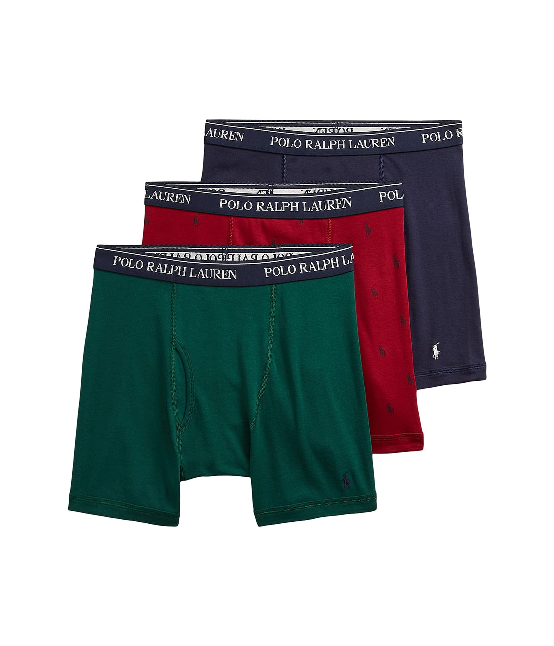 Polo Ralph Lauren Men's Classic Fit w/Wicking 3-Pack Boxer Briefs