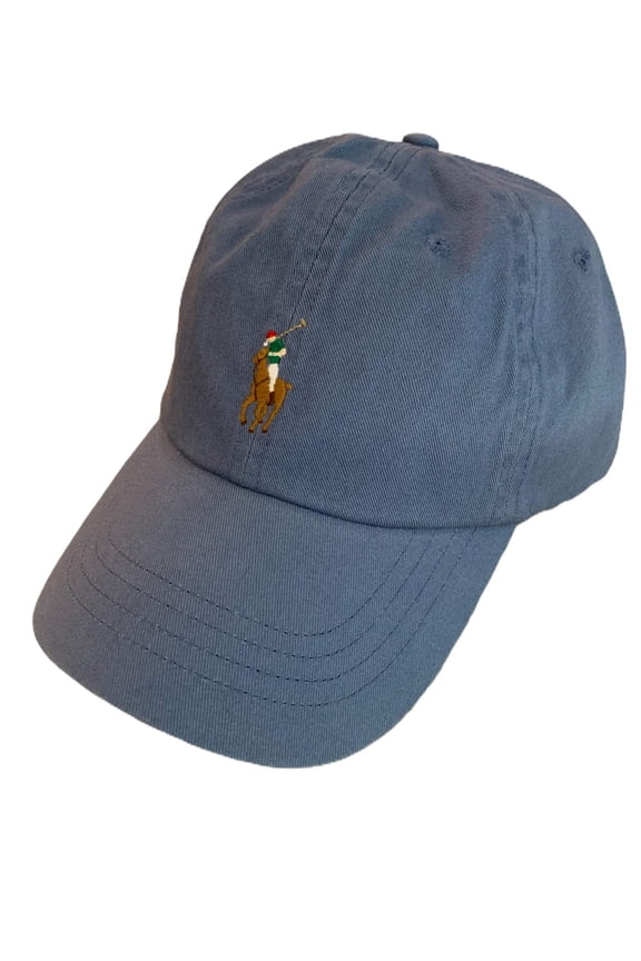 Men's Cotton Adjustable Baseball Cap Hat (Caribbean Blue)
