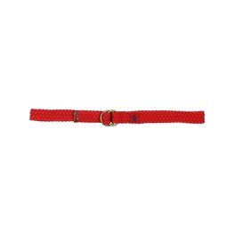 小物 RALPH LAUREN /PONY LOGO BRAIDED BELT RED New Polo Ralph Lauren Mens Dark Brown Pony Logo Plaque