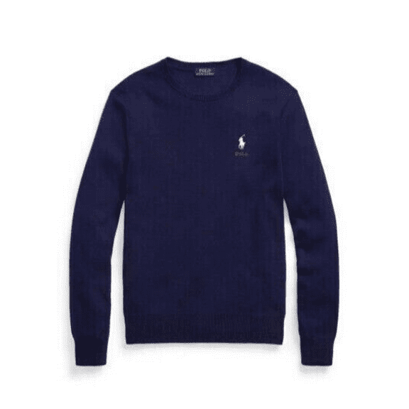 Polo Ralph Lauren Men's, Cotton Crew Neck Sweater, Navy, XS