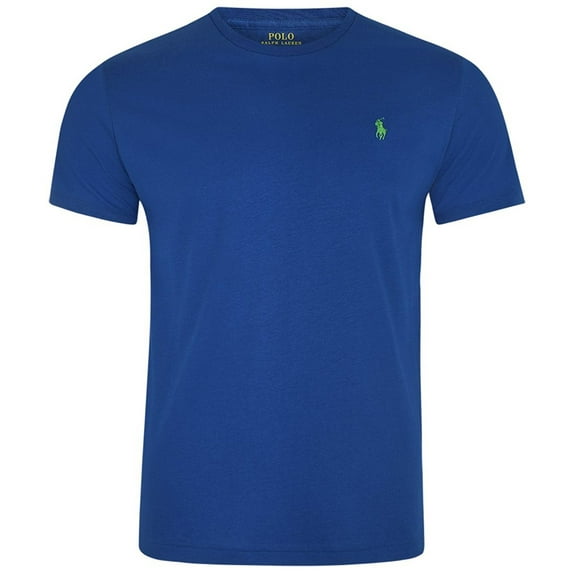 Polo Ralph Lauren Men's Crew-neck T-shirt (Large, Pac Royal Blue)