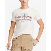 Polo Ralph Lauren Mens Custom Slim Fit Graphic T-Shirt, White - Large