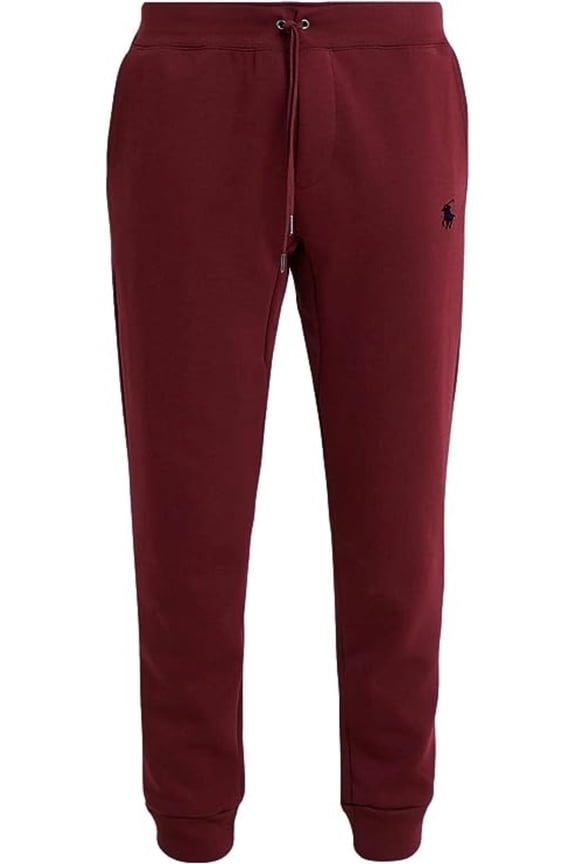 Polo Ralph Lauren Men's Double Knit Jogger Pants (Large, Red Wine)