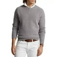 thumbnail image 1 of Polo Ralph Lauren Men's Elbow Patch Wool Crewneck Sweater, Gray XXL, 1 of 4