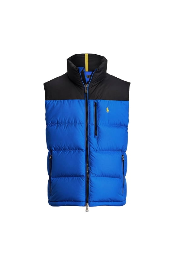 Men's Gorham Color-Blocked Down Vest, Size Large