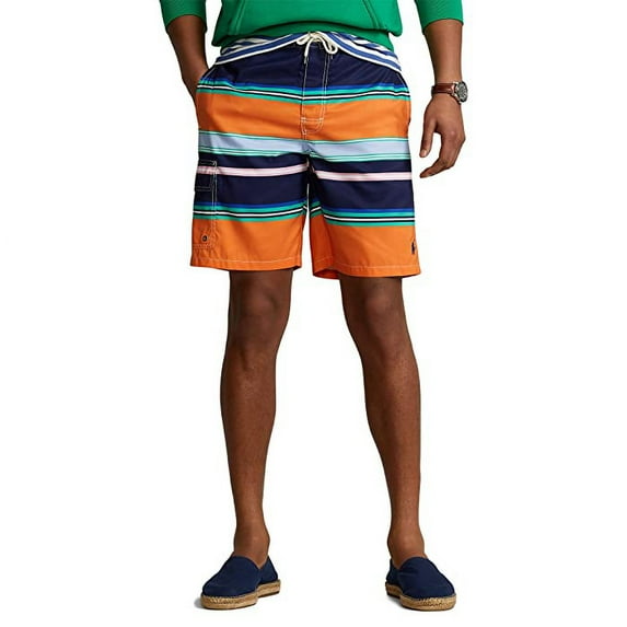Polo Ralph Lauren Men's Kailua Classic Fit Swim Trunk Orange Size XX-Large