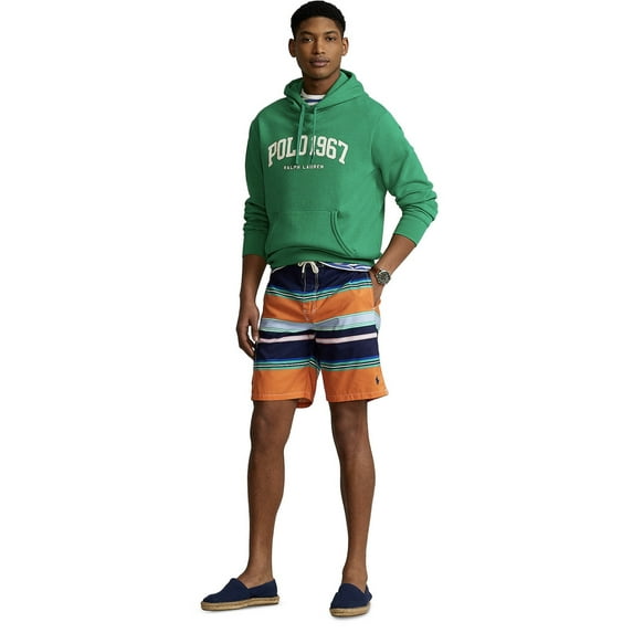 Polo Ralph Lauren Men's Kailua Classic Fit Swim Trunks Orange Size Small