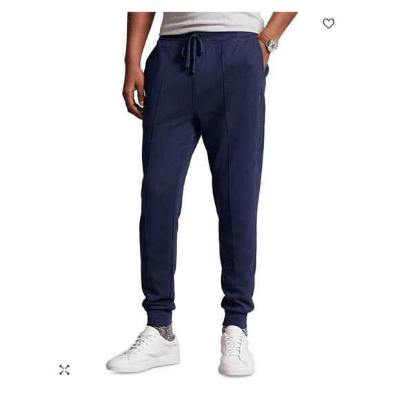 Polo Ralph Lauren Men's Luxury Jersey Jogger Pants, Navy, Large