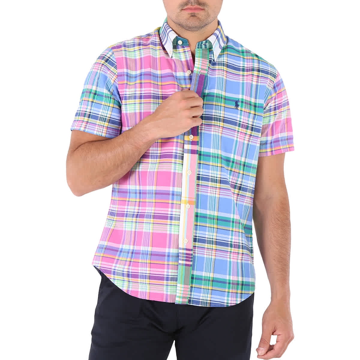 Polo Ralph Lauren Men's Multi Funmix Striped Oxford Shirt Polo Ralph Lauren Men's Multi Funmix Striped Oxford Shirt