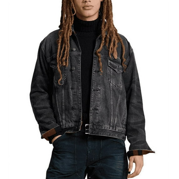 Polo Ralph Lauren Men's Multi Reversible Denim-Flannel Trucker Jacket, XL