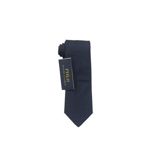 Polo Ralph Lauren Men's Navy/Blue Patterned Silk Tie, One Size