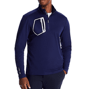 Polo Ralph Lauren Men's Navy Rlx Quarter Zip Sweatshirt, Medium